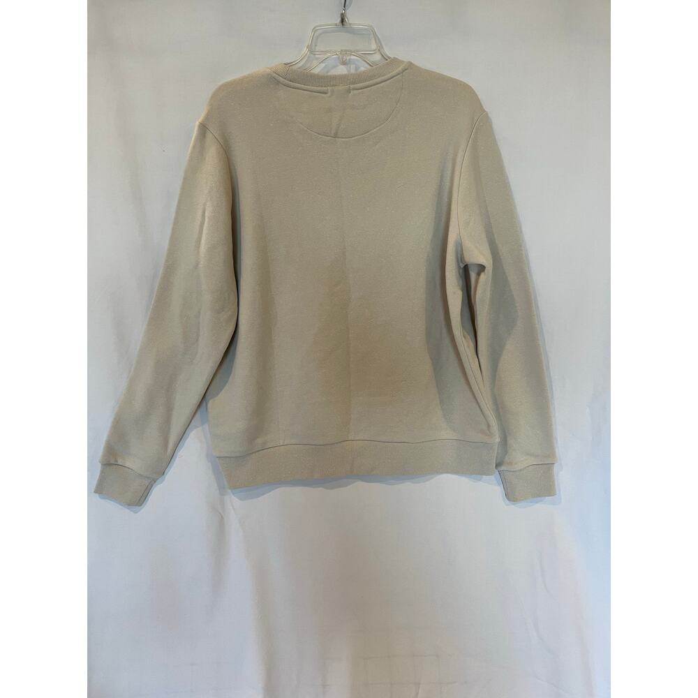 Merrell Women's Beige Crewneck Sweatshirt XL Embroidered Logo Casual Pullover - Picture 2 of 8